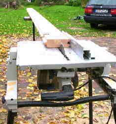 L&auml;ngsschnitt der Blockbohle