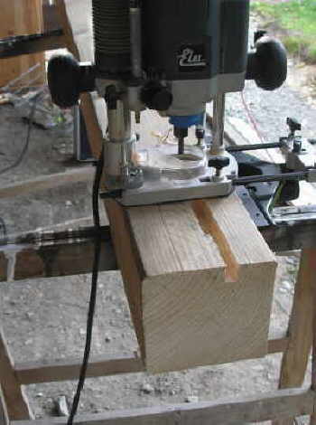 Carportständer ausfräsen