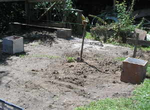 Fundamente f&uuml;r das Carport