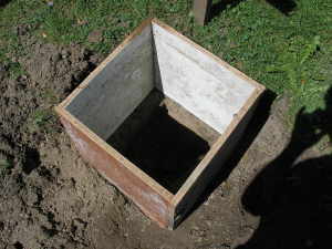 Fundament ausgehoben