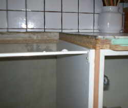 Einbauschrank ausrichten