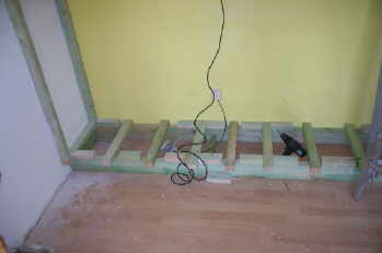 Unterkonstruktion mit Dachlatten