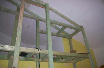 Anschluss an die Dachschräge