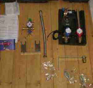 Pumpengruppe der Solaranlage