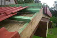 Abstand zum Holz