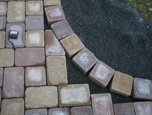 Pflasterstein zugeschnitten