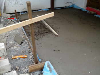 Betonplatte abziehen Betonplatte abziehen