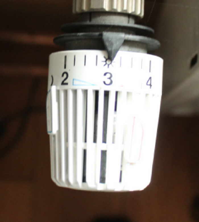 Thermostst auf drei