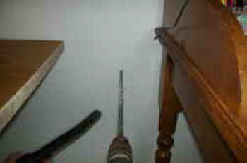 Löcher für den Splitter bohren