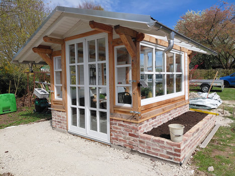 Bitumenschindeln Gewächshaus selber bauen